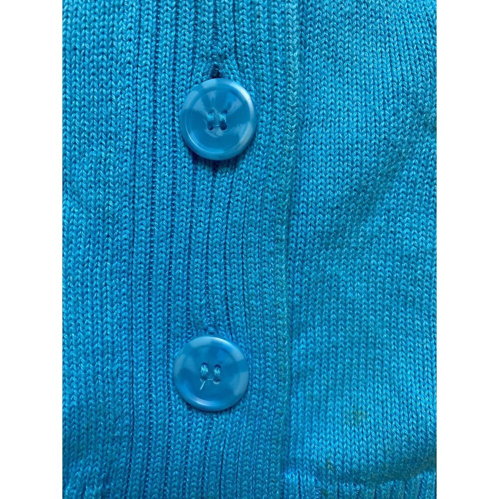 Pendleton Sweater Womens Small Blue Button Front … - image 3